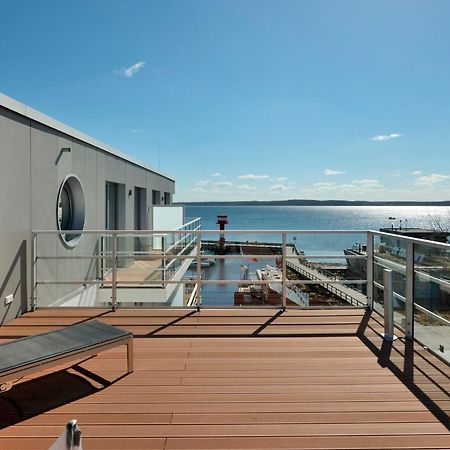Apartment 37 "Sonnendeck", Blickrichtung Von Der Terrasse Auf Das Offenes Meer, Strand, Innenstadt Eckernförde Exterior foto